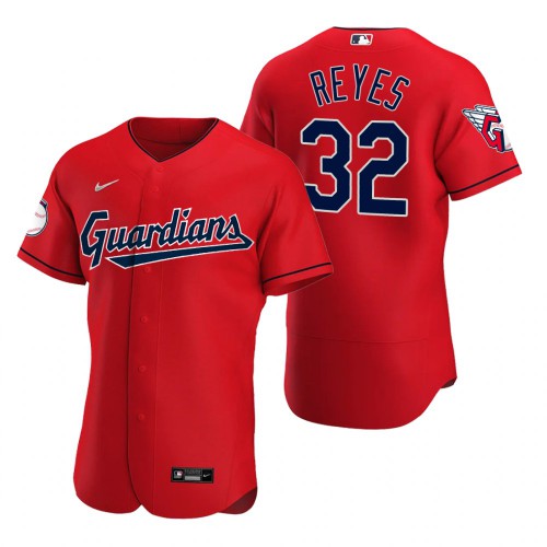 Cleveland Guardians #32 Franmil Reyes Red Men's 2022 Authentic Alternate Jersey Men's