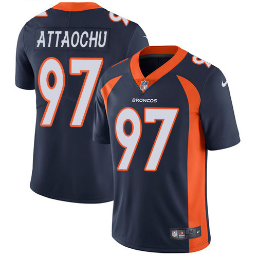 Denver Broncos #97 Jeremiah Attaochu Navy Blue Alternate Men's Stitched Vapor Untouchable Limited Jersey Men's