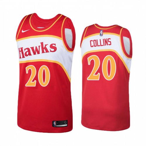 Atlanta Hawks #20 John Collins Hardwood Classic Red Jersey Mens