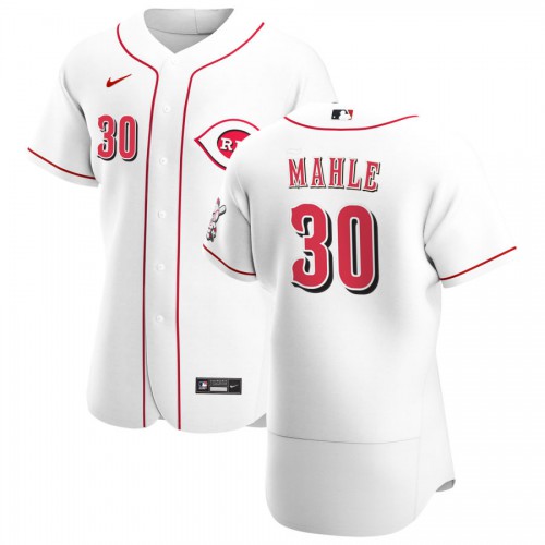 Cincinnati Cincinnati Reds #30 Tyler Mahle Men's White Home 2020 Authentic Player Jersey Men's