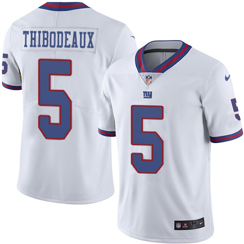 Giants #5 Kayvon Thibodeaux White Youth Stitched Limited Rush Jersey