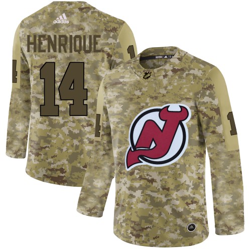 Adidas New Jersey Devils #14 Adam Henrique Camo Authentic Stitched Jersey Men's