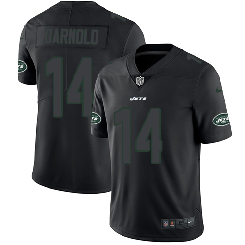 New York Jets #14 Sam Darnold Black Men's Stitched Limited Rush Impact Jersey Men's