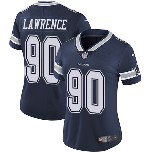 Cowboys #90 Demarcus Lawrence Navy Blue Team Color Women's Stitched Vapor Untouchable Limited Jersey