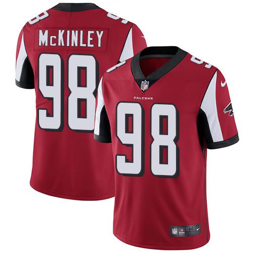 Atlanta Falcons #98 Takkarist McKinley Red Team Color Youth Stitched Vapor Untouchable Limited Jersey Youth