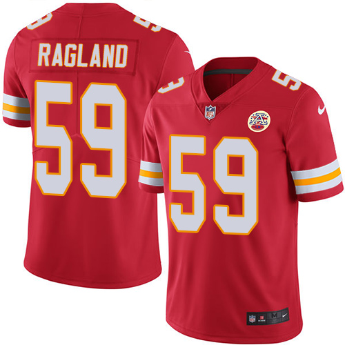 Kansas City Chiefs #59 Reggie Ragland Red Team Color Men's Stitched Vapor Untouchable Limited Jersey Men's