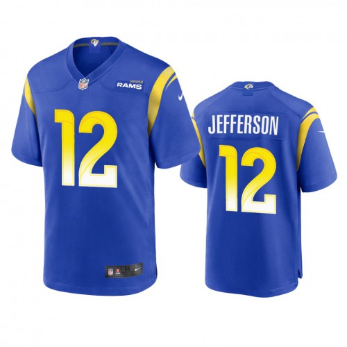 Los Angeles Los Angeles Rams #12 Van Jefferson Men's Game Jersey - Royal Men's