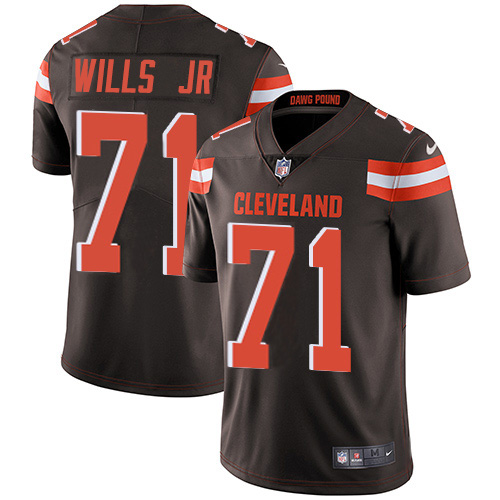 Cleveland Browns #71 Jedrick Wills JR Brown Team Color Men's Stitched Vapor Untouchable Limited Jersey Men's