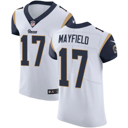 Rams #17 Baker Mayfield White Men's Stitched Vapor Untouchable Elite Jersey