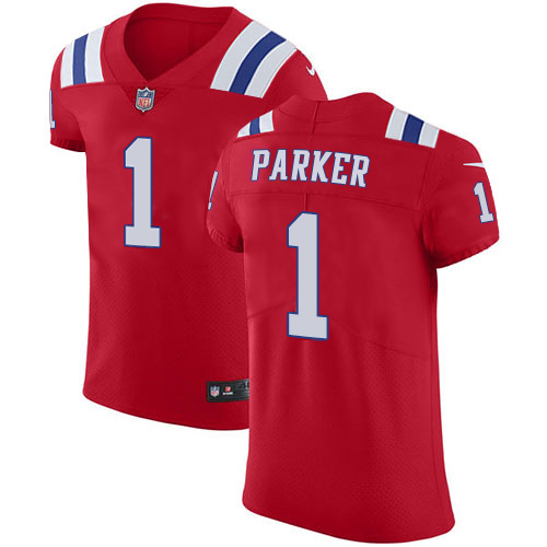 Patriots #1 DeVante Parker Red Alternate Men's Stitched Vapor Untouchable Elite Jersey