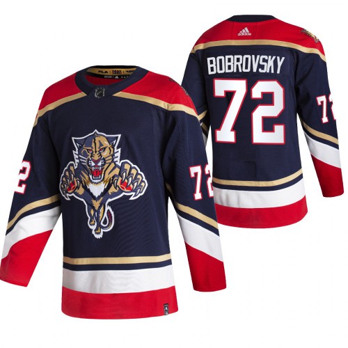 Florida Florida Panthers #72 Sergei Bobrovsky Black Men's Adidas 2020-21 Reverse Retro Alternate Jersey Men's
