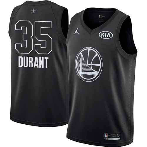 Golden State Warriors #35 Kevin Durant Black Youth Jordan Swingman 2018 All-Star Game Jersey Youth