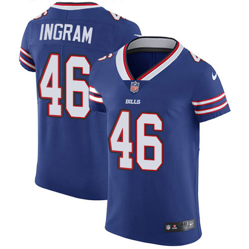 Bills #46 Ja'Marcus Ingram Royal Blue Team Color Men's Stitched Vapor Untouchable Elite Jersey