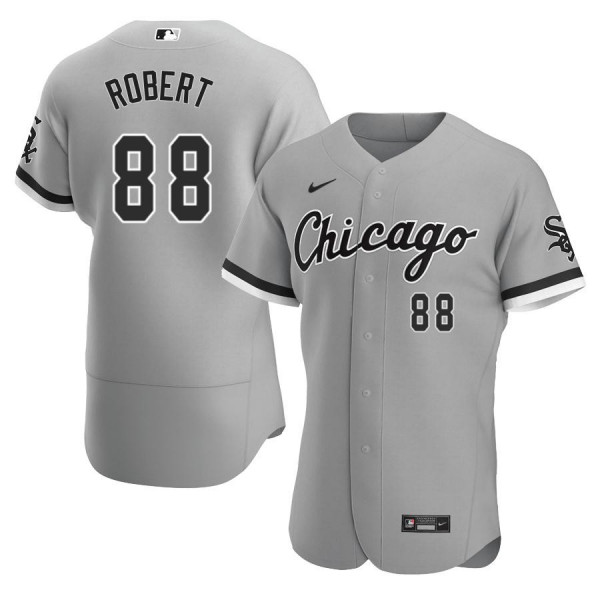Men's Chicago White Sox 88 Authentic 2020 Gray Road Luis Robert Jersey