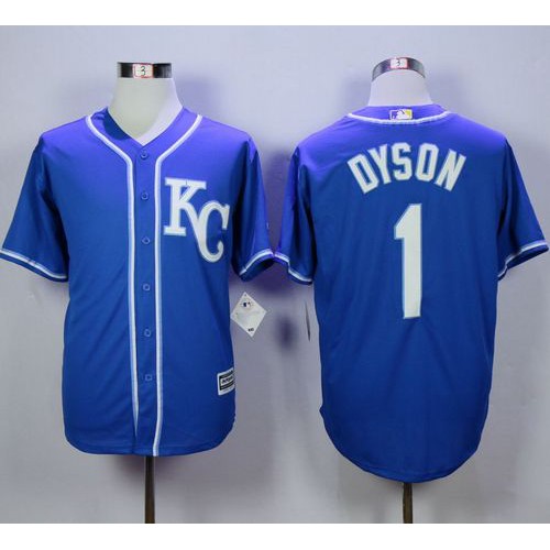 Kansas City Royals #1 Jarrod Dyson Blue Alternate 2 New Cool Base Stitched Jersey Men's
