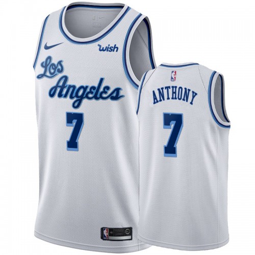 Los Angeles Lakers #7 Carmelo Anthony White 2019-20 Hardwood Classic Edition Stitched Jersey Mens