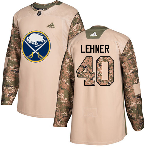 Adidas Buffalo Sabres #40 Robin Lehner Camo Authentic 2017 Veterans Day Youth Stitched Jersey Youth