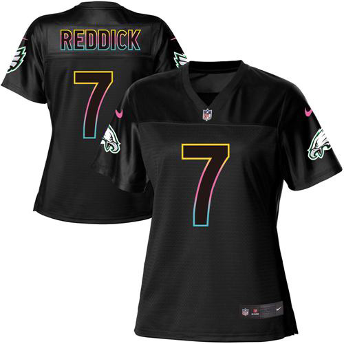 Eagles #7 Haason Reddick Black Women's Fashion Game Jersey