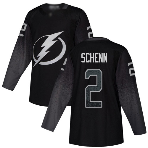 Adidas Tampa Bay Lightning #2 Luke Schenn Black Alternate Authentic Youth Stitched Jersey Youth
