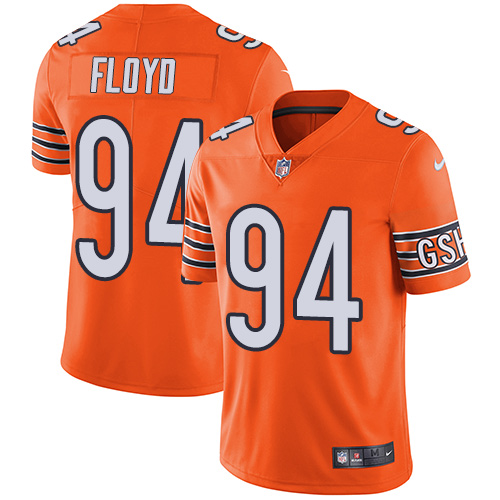 Chicago Bears #94 Leonard Floyd Orange Men's Stitched Limited Rush Jersey Men's