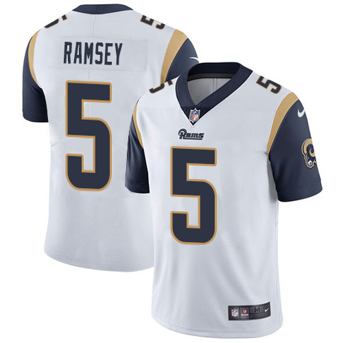 Rams #5 Jalen Ramsey White Youth Stitched Vapor Untouchable Limited Jersey