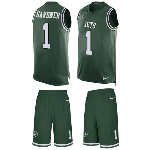 Jets #1 Ahmad Sauce Gardner Green Team Color Men's Stitched Limited Tank Top Suit Jersey