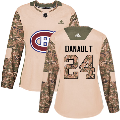Adidas Montreal Canadiens #24 Phillip Danault Camo Authentic 2017 Veterans Day Women's Stitched Jersey Womens