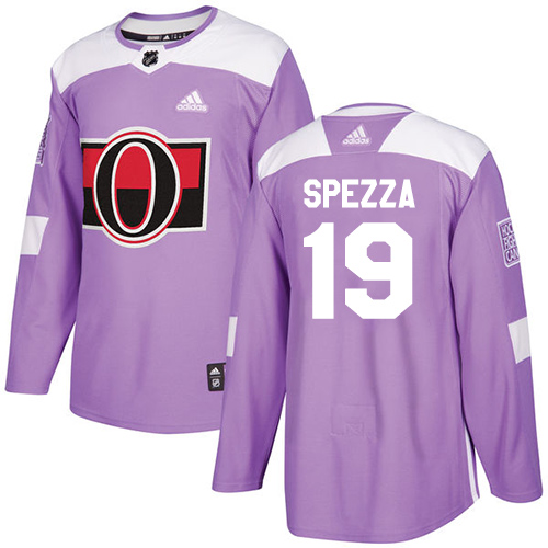 Adidas Ottawa Senators #19 Jason Spezza Purple Authentic Fights Cancer Stitched Youth Jersey Youth