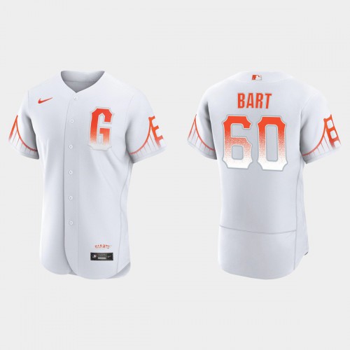 San Francisco San Francisco Giants #60 Joey Bart Men's 2021 City Connect Authentic White Jersey Men's