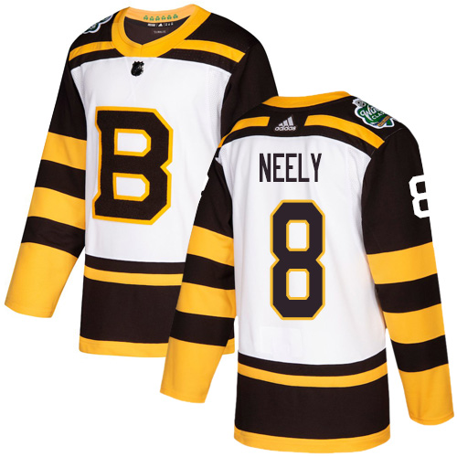 Adidas Boston Bruins #8 Cam Neely White Authentic 2019 Winter Classic Youth Stitched Jersey Youth