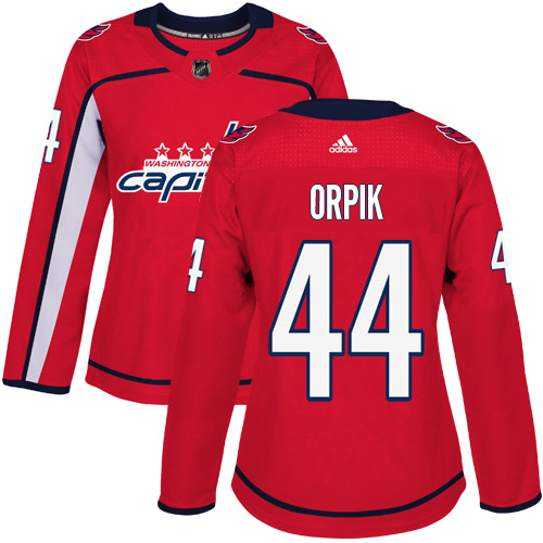 Adidas Washington Capitals #44 Brooks Orpik Red Home Authentic Women's Stitched Jersey Womens