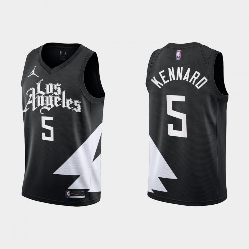 Los Angeles Los Angeles Clippers #5 Luke Kennard Black Mens 2022-23 Statement Edition Jersey Mens