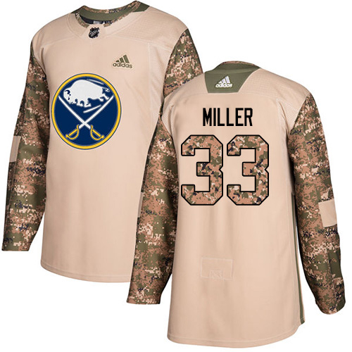 Adidas Buffalo Sabres #33 Colin Miller Camo Authentic 2017 Veterans Day Stitched Jersey Men's