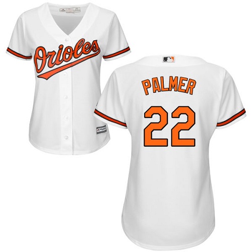 Baltimore Orioles #22 Jim Palmer White Home Women's Stitched Jersey Womens