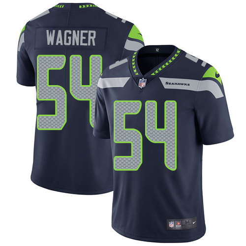 Seattle Seahawks #54 Bobby Wagner Steel Blue Team Color Men's Stitched Vapor Untouchable Limited Jersey Men's