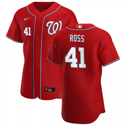 Washington Washington Nationals #41 Joe Ross Men's Red Alternate 2020 Authentic Player Jersey Men's