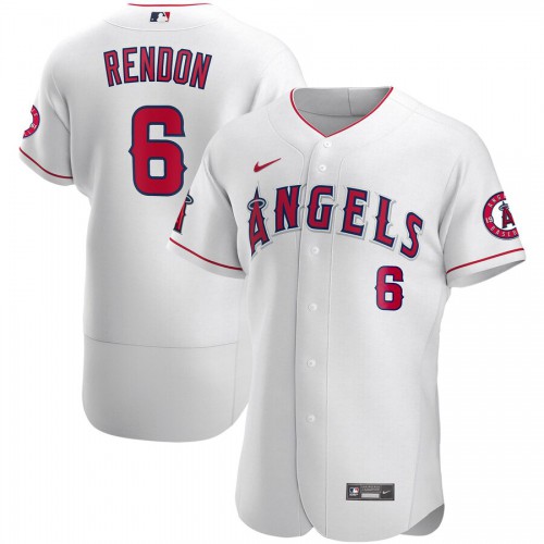 Los Angeles Los Angeles Angels #6 Anthony Rendon Men's White Authentic Player Jersey Men's