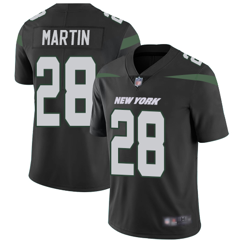 Jets #28 Curtis Martin Black Alternate Men's Stitched Vapor Untouchable Limited Jersey