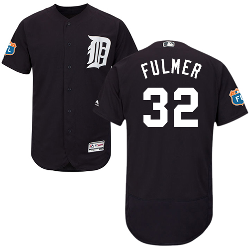 Detroit Tigers #32 Michael Fulmer Navy Blue Flexbase Authentic Collection Stitched Jersey Men's
