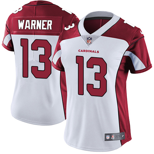 Cardinals #13 Kurt Warner White Women's Stitched Vapor Untouchable Limited Jersey