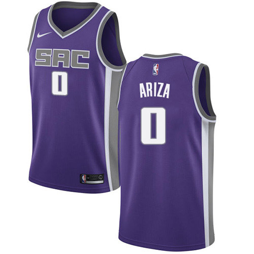 Sacramento Kings #0 Trevor Ariza Purple Swingman Icon Edition Jersey Mens