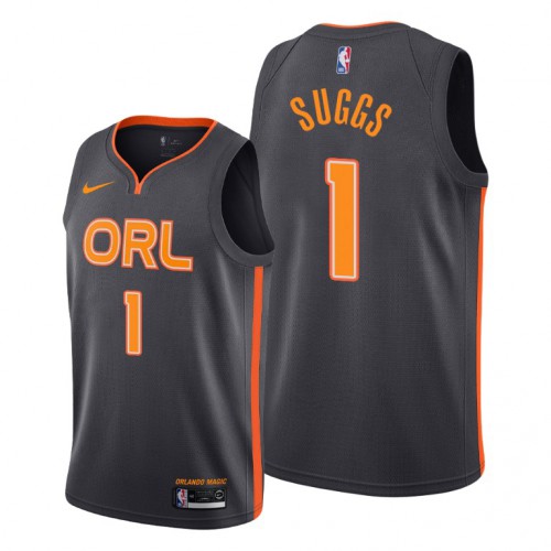 Orlando Orlando Magic #1 Jalen Suggs Black Womens 2019-20 Black City Edition Jersey Womens