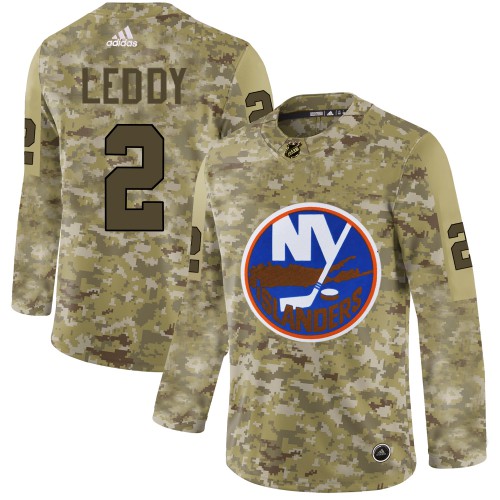 Adidas New York Islanders #2 Nick Leddy Camo Authentic Stitched Jersey Men's