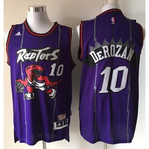 Toronto Raptors #10 DeMar DeRozan Purple Throwback Youth Stitched Jersey Youth