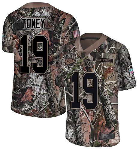 Chiefs #19 Kadarius Toney Camo Men's Stitched Limited Rush Realtree Jersey