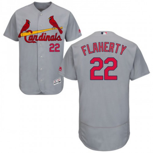 St.Louis Cardinals #22 Jack Flaherty Grey Flexbase Authentic Collection Stitched Jersey Men's