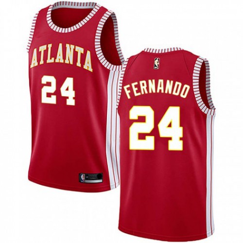 Atlanta Hawks #24 Bruno Fernando Red Youth Swingman Statement Edition Jersey Youth