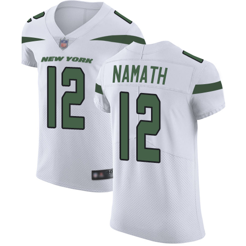Jets #12 Joe Namath White Men's Stitched Vapor Untouchable Elite Jersey