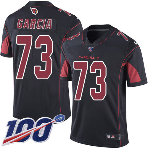 Arizona Cardinals #73 Max Garcia Black Youth Stitched Limited Rush 100th Season Jersey Youth