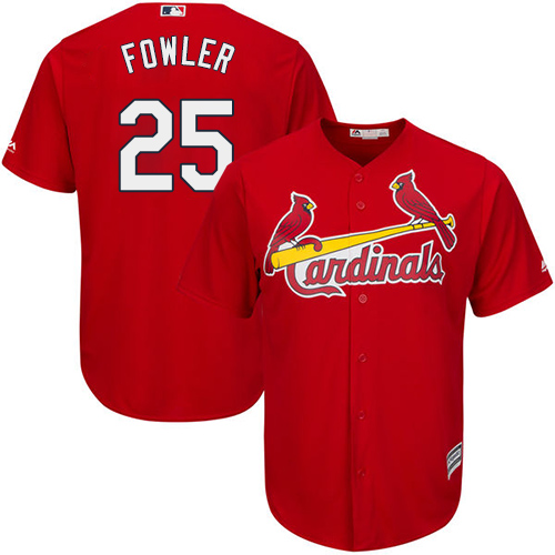 St.Louis Cardinals #25 Dexter Fowler Red Cool Base Stitched Youth Jersey Youth